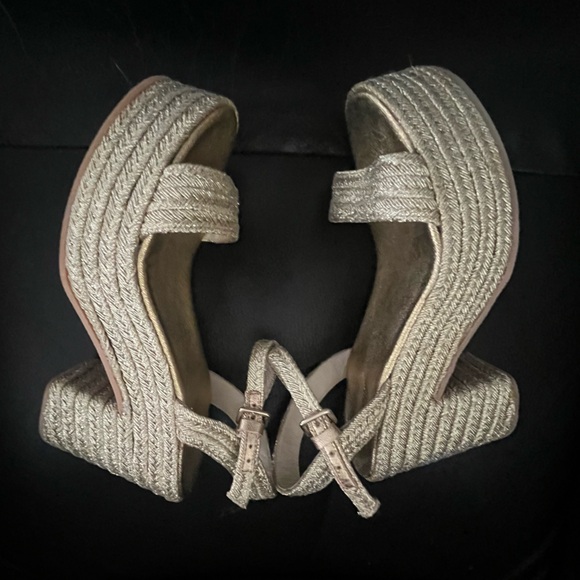 Jeffrey Campbell Asueto raffia platform espadrille EU size 40
